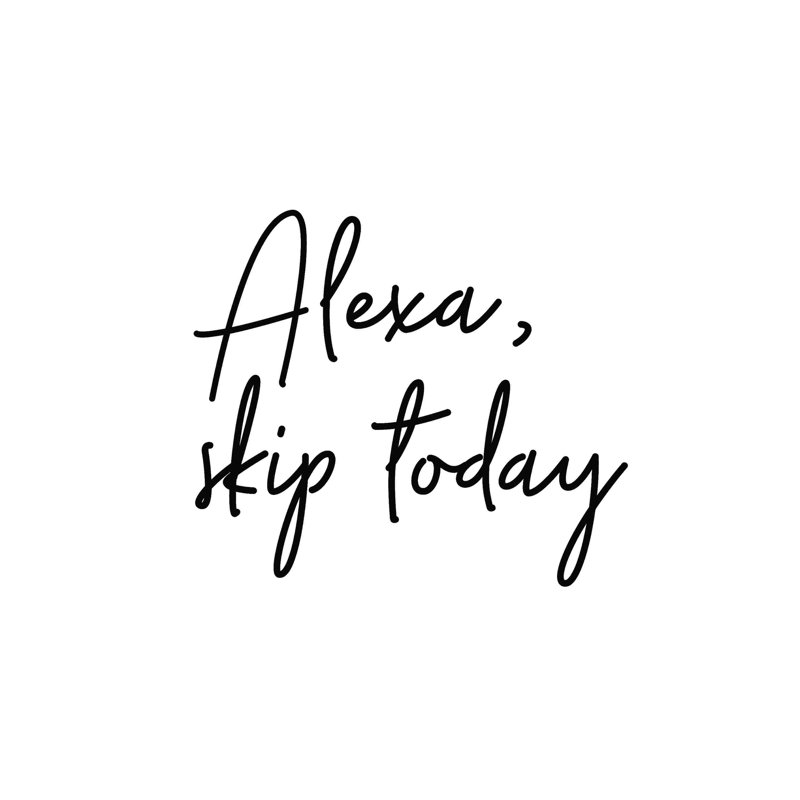 Alexa, art textuel sur toile tendue, H 12 po x l 12 po