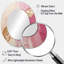 Miroir mural ovale rose sur métal rose-328547205