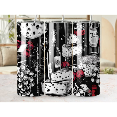 Choose Handmade Tumblers 591ml Vacuum Insulated Stainless Steel (18/8) Travel Tumbler with Straw