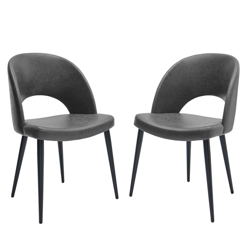 Chaise d'appoint Greenridge, Similicuir gris