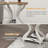 End Table，Narrow Side Table for Small Spaces, Accent Living Room Table, Wood Tray Table, Night Stand with Shelf, White & Nature