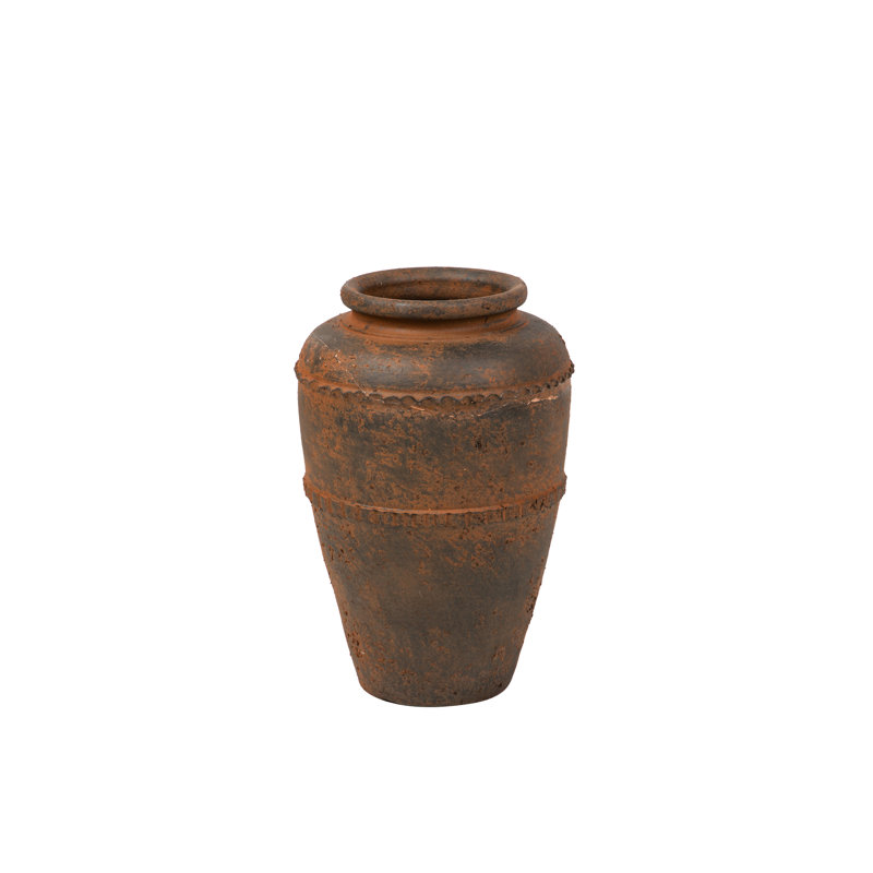 CERAMIC VASE 24X24x40 CM, Brown