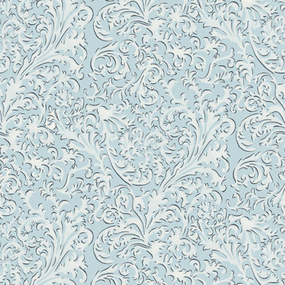 Florentine Vine - Daytime Blue Wallpaper