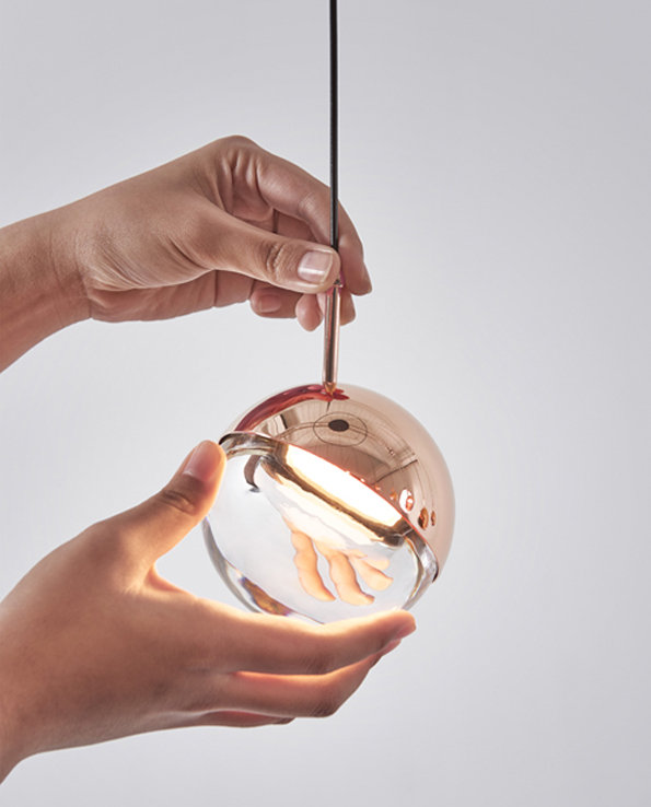 Dora 1 - Light LED Pendant, Copper
