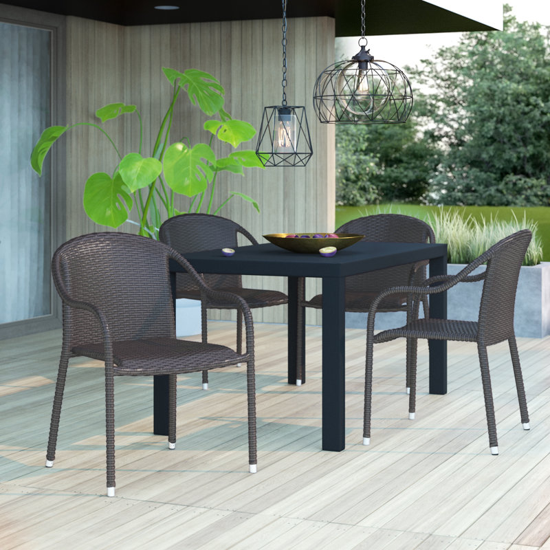 Janaysha Outdoor Stacking Dining Armchair