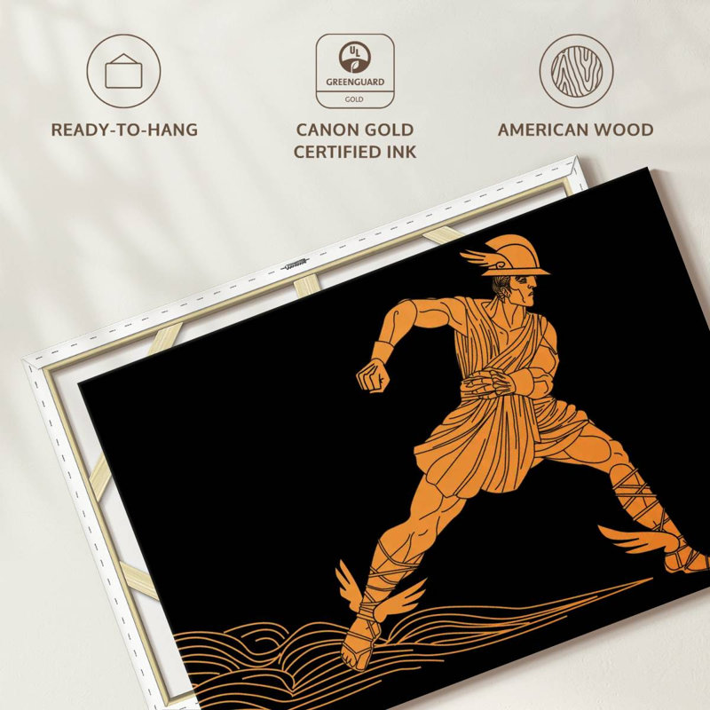 Leisha Greek Hermes, 30" H x 45" W