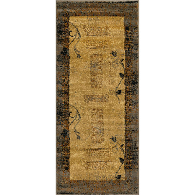 Tapis contemporain Arabica couleur espresso