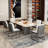 Advith Rectangular  Extendable Double Pedestal Dining Table