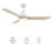 Koa 52" Smart Ceiling Fan With Remote, Light Kit Included, Works With Google Assistant And Amazon Alexa,Siri Shortcut.-2040141823
