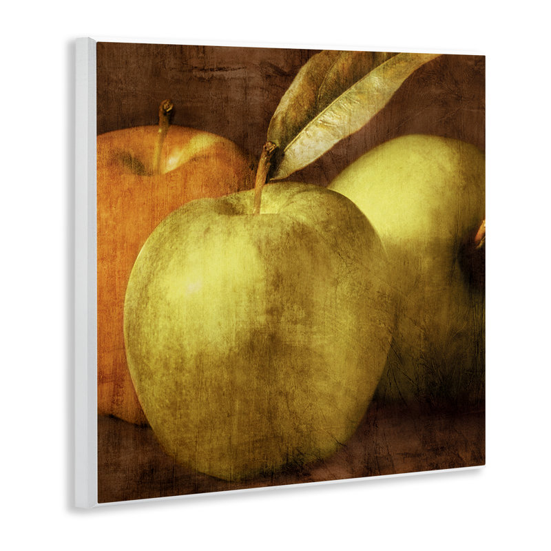 Plaque murale rétro avec pommes rétro, design par Caroline Kelly