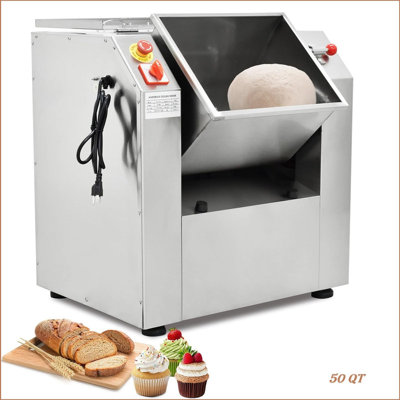 Commercial Dough Mixer, Professional Pizza Dough Mixer,110V Electric Stand Mixer Dough Kneading Machine with 90 Degree Tilt for Bakeries Pizzerias