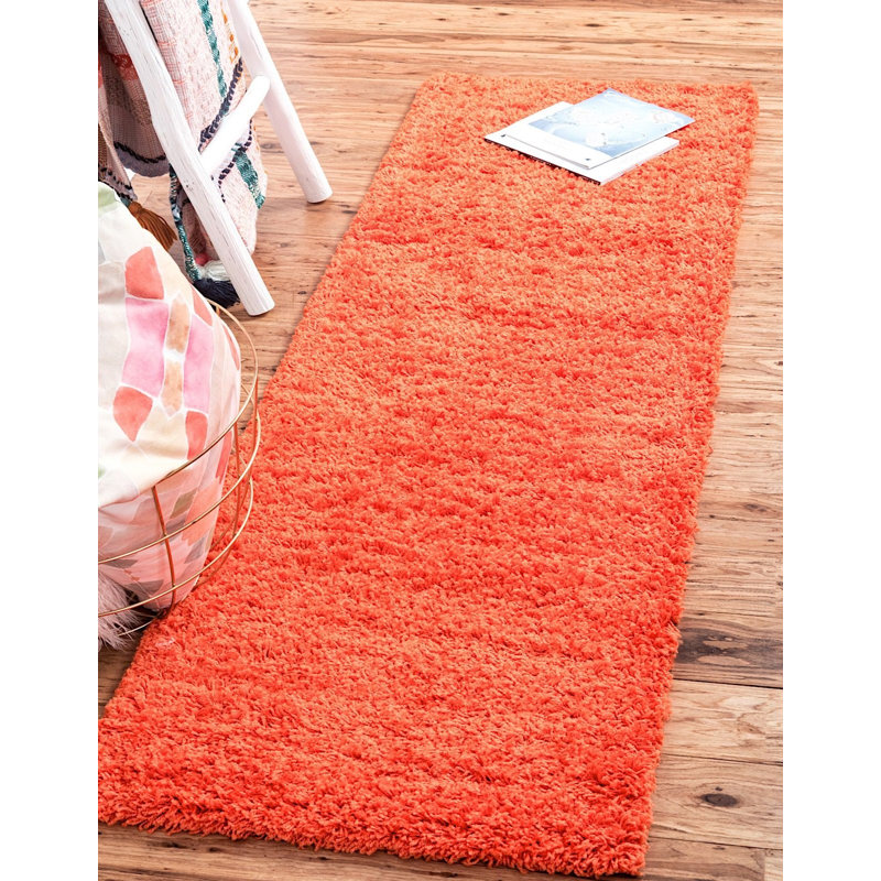 Tapis orange breton, Tapis de couloir 2 pi 6 po x 19 pi 8 po