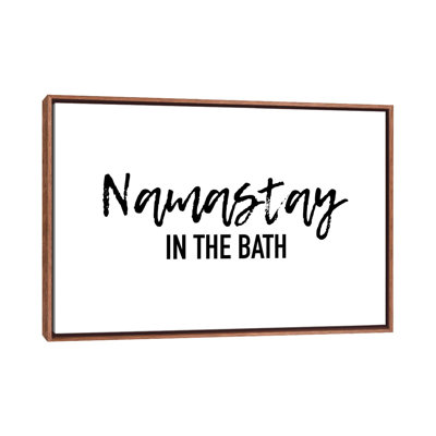 «Namastay in the Bath», reproduction d'art textuel