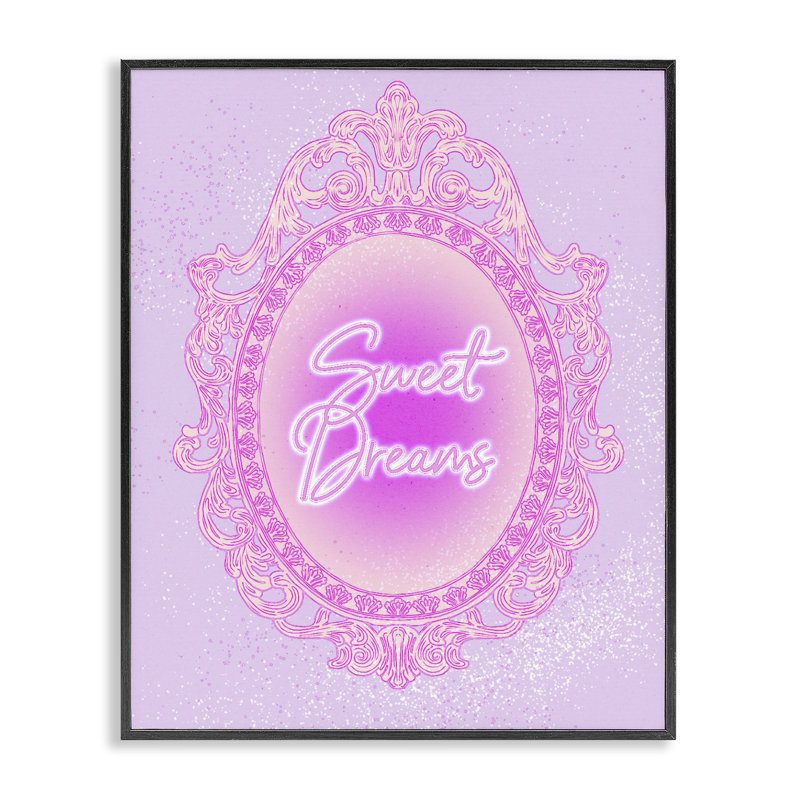 Giclée encadrée de Sweet Dreams, 20 x 16, Giclée noire de minuit encadrée