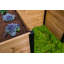 Lit de jardin surélevé en bois à compostage trou de serrure 6 pi x 6 pi Mezza