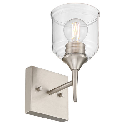 Applique murale 1 lumière Beacon - Finition acier brossé