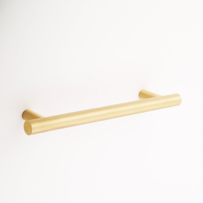 Poignée de bar Sebastian, 6", Laiton satiné