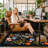 Office Chair Mat For Hardwood/Tile Floor Carpet, 36"X48" Computer Desk For Rolling Chairs Protector Gaming Non Slip Under TPR Backing Rug(Colourful Spring Flowers B)