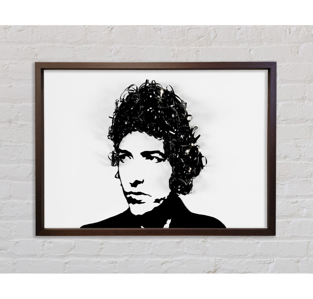 Bob Dylan - Einzelner Bilderrahmen Kunstdrucke auf Leinwand