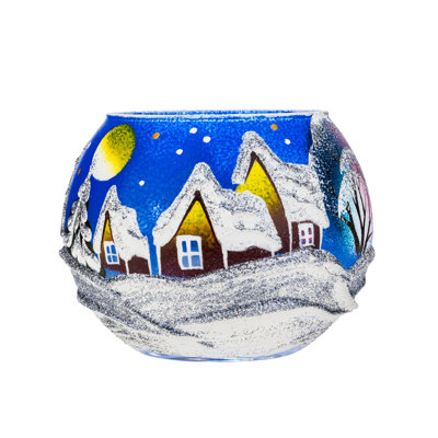 4'' H Glass Tabletop Votive Holder