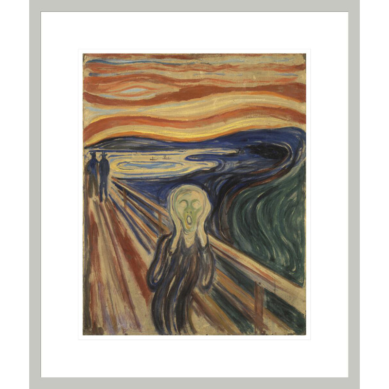The Scream by Edvard Munch -Framed Giclee Print, 20.9" H x 17.75" W