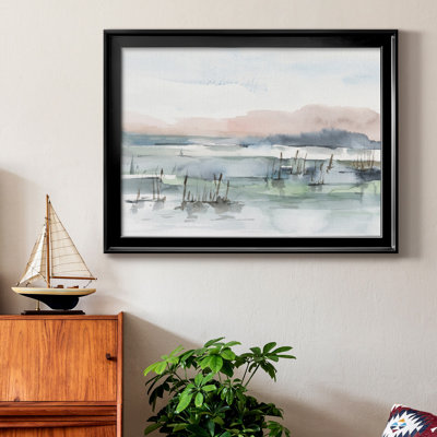 Marsh Cattails I, reproduction encadrée de qualité supérieure - prête à être accrochée