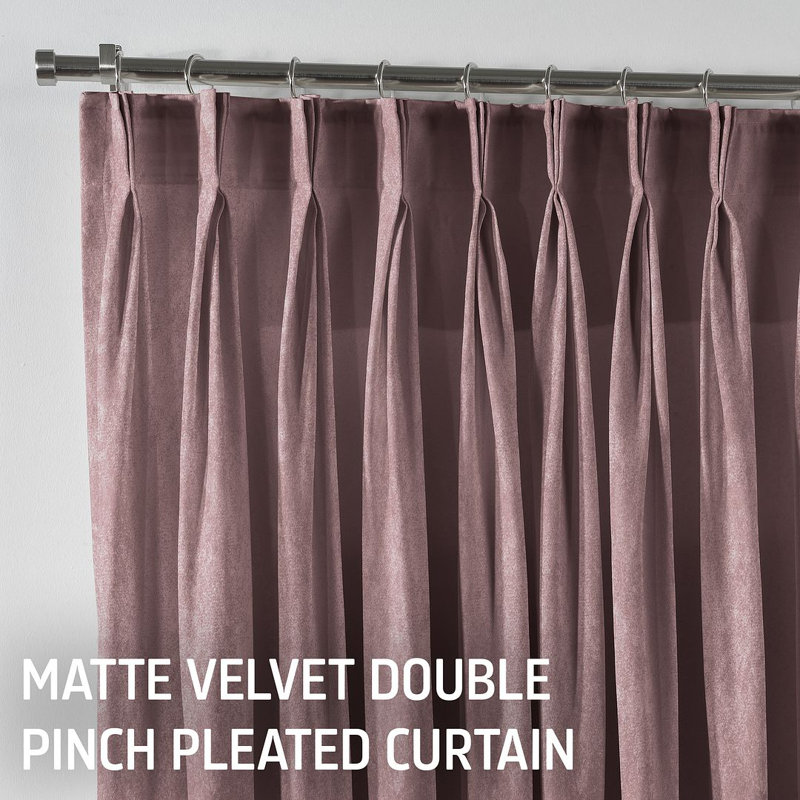 Room Darkening Single Curtain Panel, Brown, 190" W x 200" L