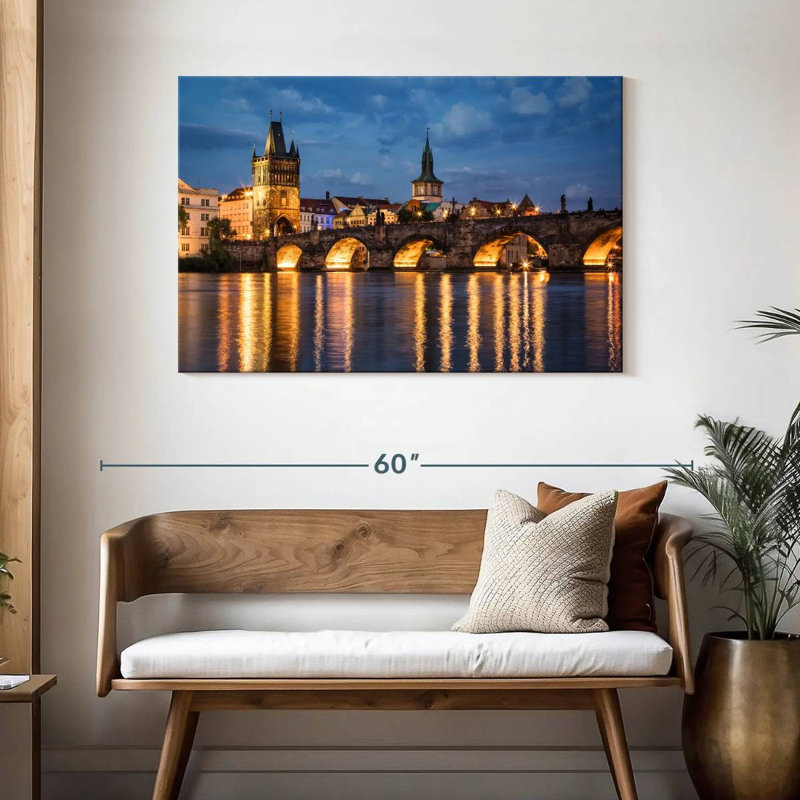 Lilie Charles Bridge, Prague, République tchèque, H 30 po x l 45 po