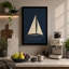 Sailing into Calm Coastal - Wrapped Canvas-1827939491-1827939499