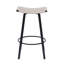Tabourets de bar à hauteur de comptoir, chaises de cuisine tissées à la main sans dossier avec repose-pieds rond, ensemble de 2 tabourets de pub en PVC pour l'intérieur et l'extérieur