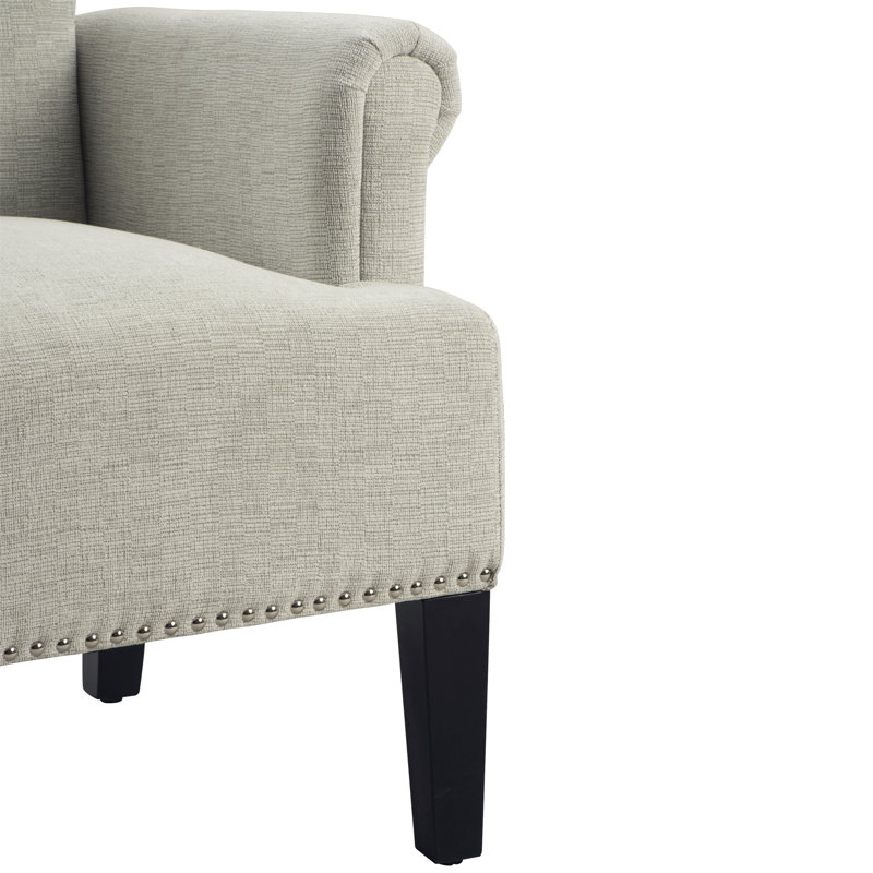 Chatham Square Upholstered Armchair, Cream 100% Polyester