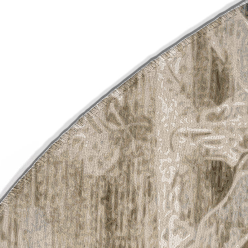 Tapis intérieur et extérieur Regal Flourish, Rond 5 pi