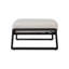 2 repose-pieds beige et brun - pour diverses utilisations: repose-pieds