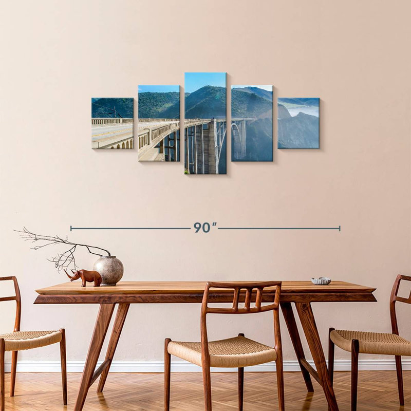 Scenic Bixby Arch Bridge, 34" H x 74" W