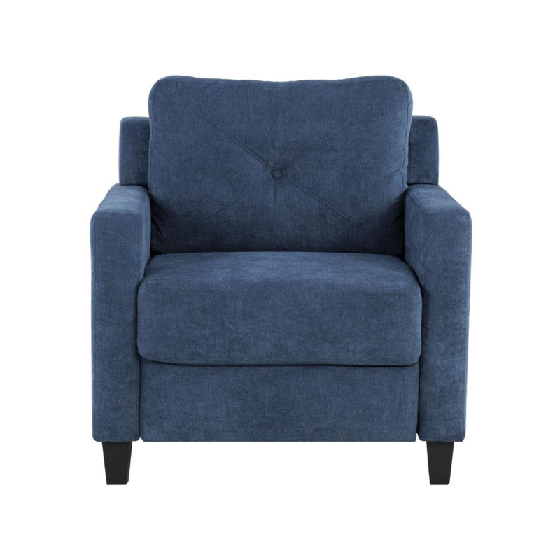 Chenille Chair, Navy Chenille