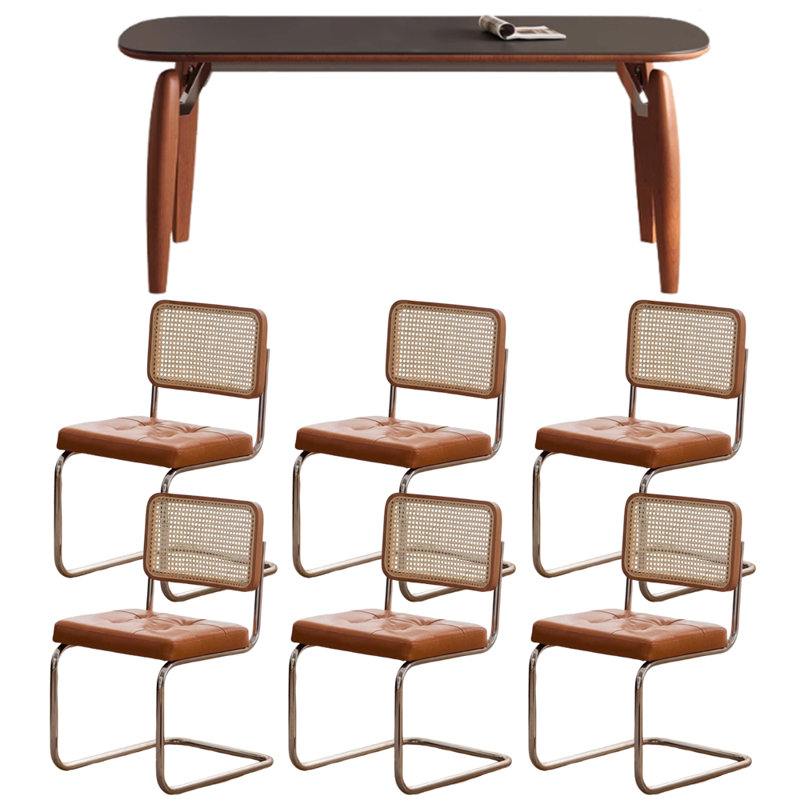Ensemble de table de salle à manger Delicate, H 29,52 po x L 62,99 po x l 31,49 po