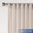 Linen Texture Double Ruffle Semi Sheer Back Tab Pair (2 Panels)-557778607-557778606