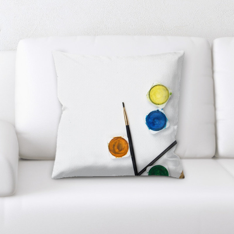 Microsuede Reversible Throw Pillow