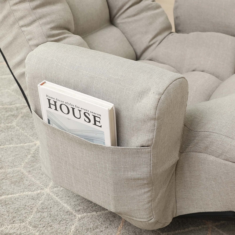 Fauteuil rotatif polyvalent avec tête et taille réglables pour une détente ultime
