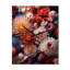 Horloge murale rouge et blanc Coral Underwater Bouquet II - Coastal Coral-1892655754