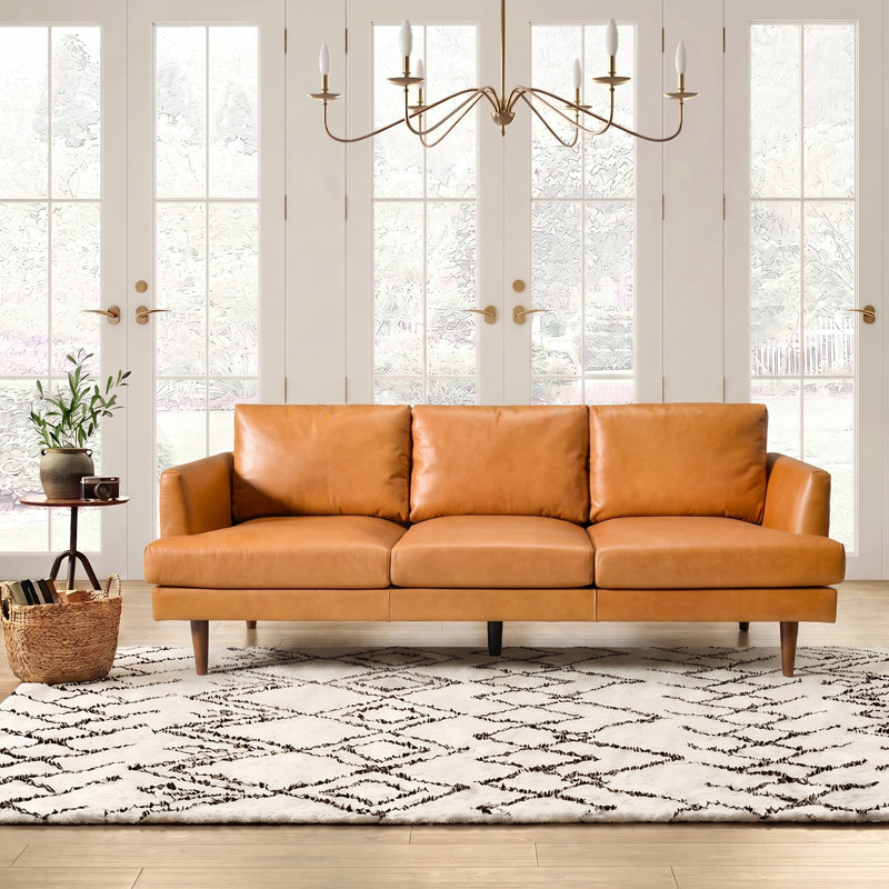 84'' Genuine Leather Sofa