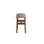 Tabouret de coiffeuse en bois massif avec coussin de selle Anita Aevah-2061793535-2071100434