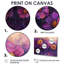Iqrah Zinnias, fleurs, lavande, champ de minuit III - art mural Zinnias pour le salon-1033138647-1033138220-1033138223