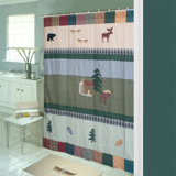 Northwoods Walk Animal Print Shower Curtain
