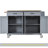 Kitchen Island Cart with Solid Wood Top and Locking Wheels,54.3 Inch Width,4 Door Cabinet and Two Drawers,Spice Rack, Towel Rack-1050595590