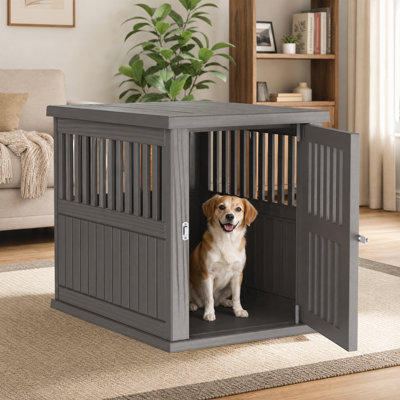 Cage pour chien de 25,27 po de hauteur, pour chien de petite et moyenne taille, avec cage imperméable et résistante aux intempéries