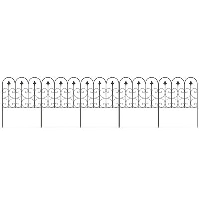 Thorne 83cm H x 307cm W Metal Fence Panels Included