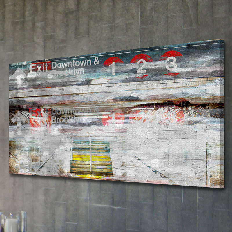 1 Piece Wrapped Canvas Wall Art, 76cm H x 152cm W x 3.81cm D