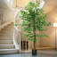 Artificial ficus tree with weighted plant pot