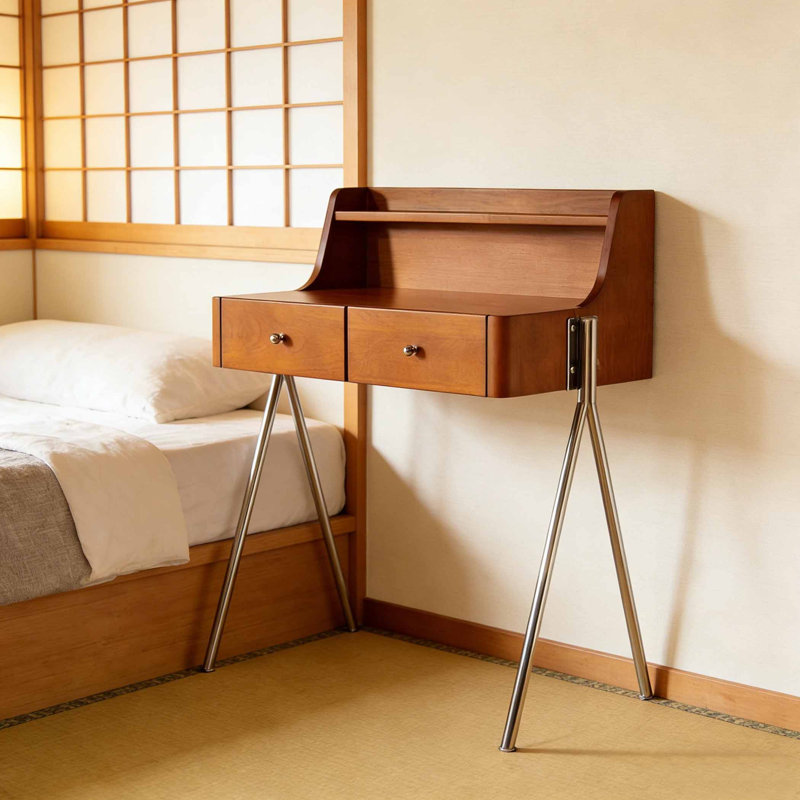 Japanese style small storage dressing table